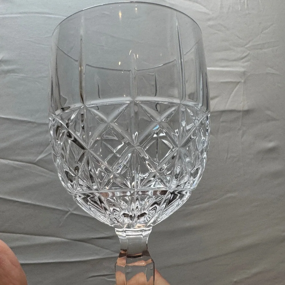 Marquis by Waterford Brady Goblet Set of 4 Crystal Wine Water Glasses 40017072